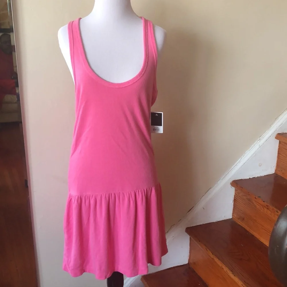 Juicy Couture Terrycloth Racerback pink tank dress